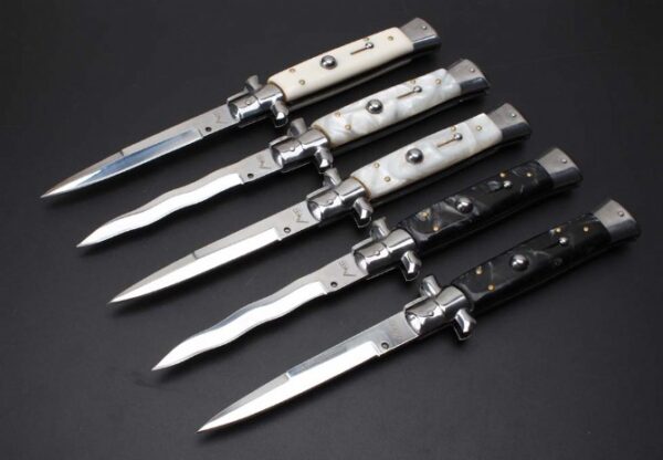 New 11-inch AKC Italian Mafia-Gambler Jump Knife