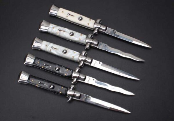 New 11-inch AKC Italian Mafia-Gambler Jump Knife