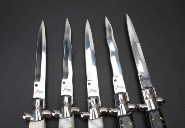 New 11-inch AKC Italian Mafia-Gambler Jump Knife