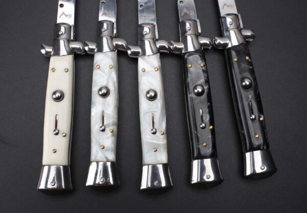 New 11-inch AKC Italian Mafia-Gambler Jump Knife