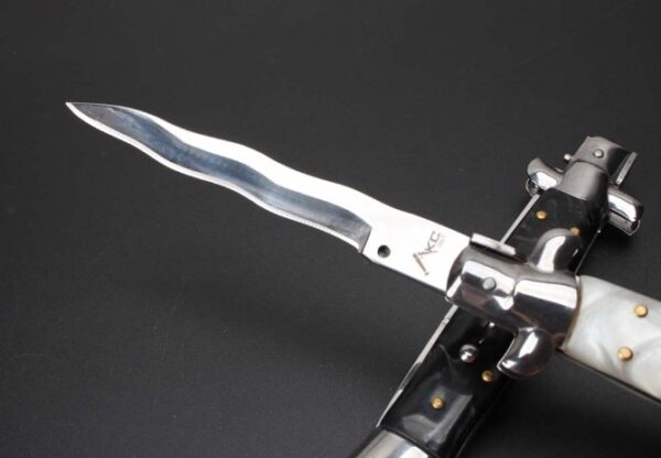 New 11-inch AKC Italian Mafia-Gambler Jump Knife