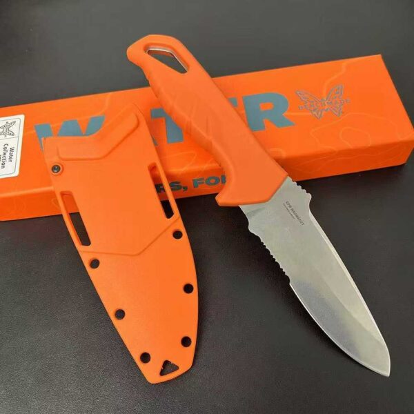 115 New Butterfly Benchmade Undercurrent 18040S Undercurrent Straight Knife Water Series Orange