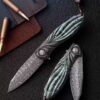 High-end handmade version, cold iron like ink. Imported forged Damascus steel