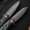 High-end handmade version, cold iron like ink. Imported forged Damascus steel