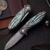 High-end handmade version, cold iron like ink. Imported forged Damascus steel
