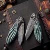 High-end handmade version, cold iron like ink. Imported forged Damascus steel