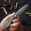 High-end handmade version, cold iron like ink. Imported forged Damascus steel